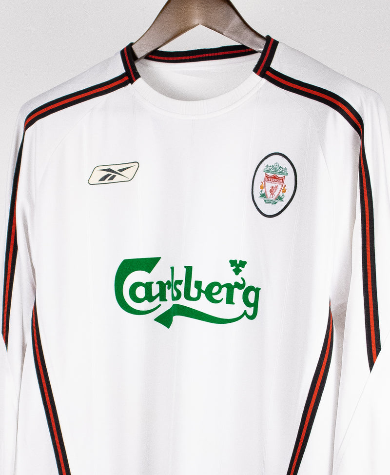 Liverpool 2003-04 Heskey Long Sleeve Away Kit (L)