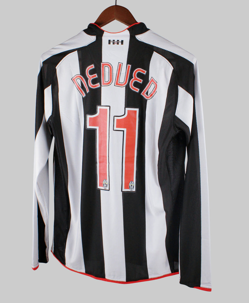 Juventus 2007-08 Nedved Long Sleeve Home Kit (M)