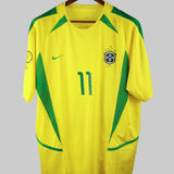 Brazil 2002-03 Ronaldinho Home Kit (XL)