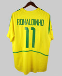Brazil 2002-03 Ronaldinho Home Kit (XL)