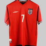 England 2002-03 Beckham Away Kit (S)