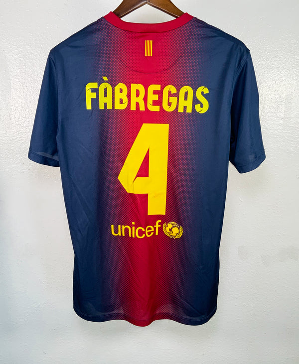 Barcelona 2012-13 Fabregas Fan Home Kit (L)
