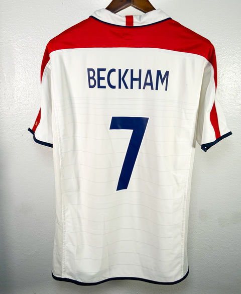 England 2004 Beckham Home Reversible Kit (L)