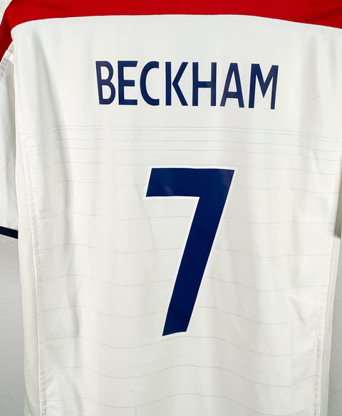 England 2004 Beckham Home Reversible Kit (L)