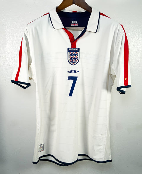 England 2004 Beckham Home Reversible Kit (L)