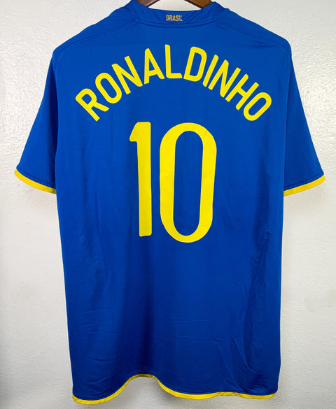 Brazil 2008 Ronaldinho Away Kit (XL)