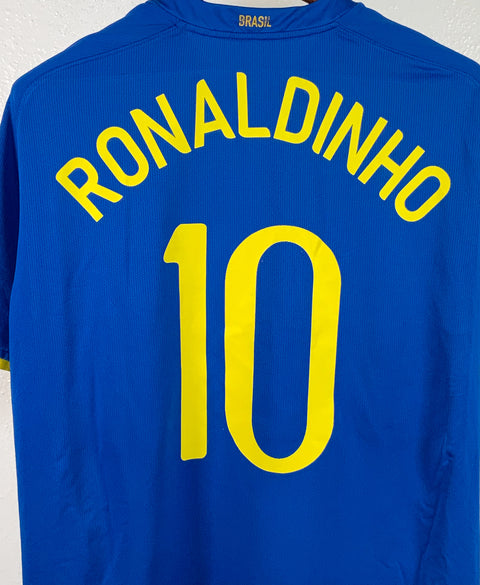 Brazil 2008 Ronaldinho Away Kit (XL)