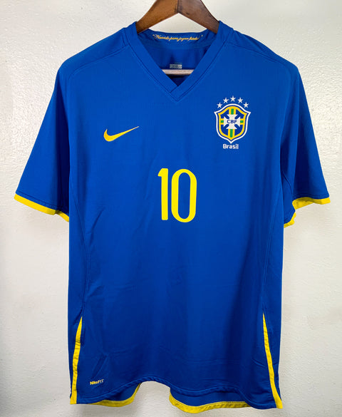 Brazil 2008 Ronaldinho Away Kit (XL)