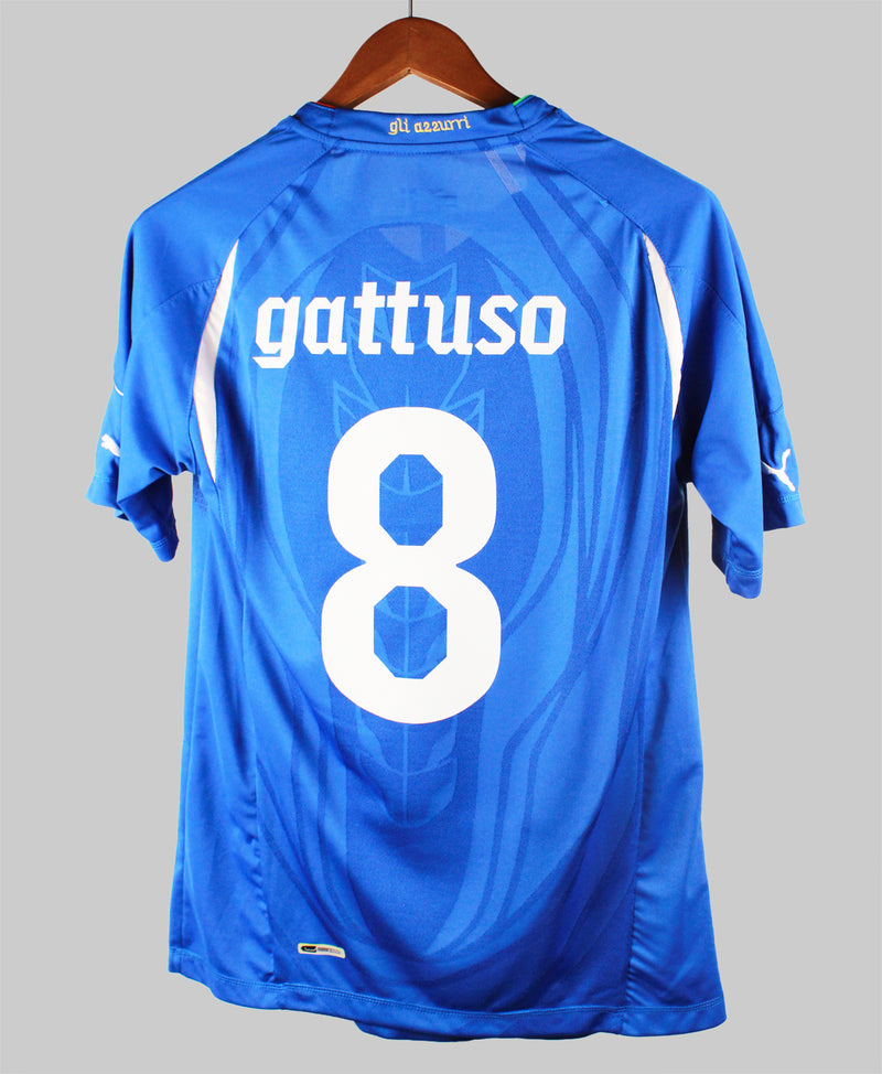 Italy 2009-10 Gattuso Home Kit (L)