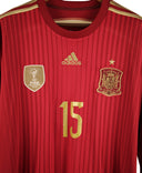 Spain 2014 Ramos Long Sleeve Home Kit (XL)