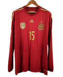 Spain 2014 Ramos Long Sleeve Home Kit (XL)