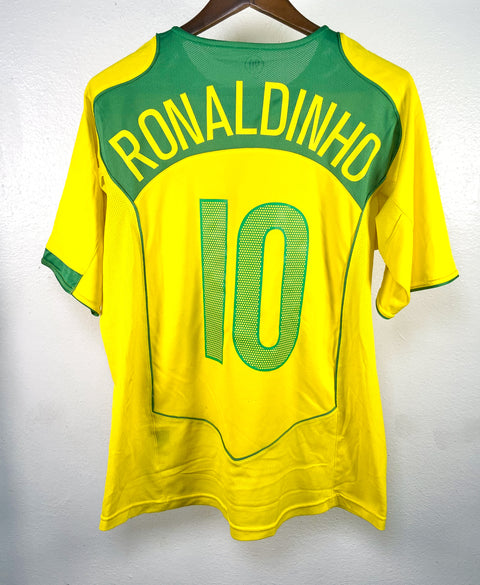 Brazil 2004 Ronaldinho Home Kit (XL)