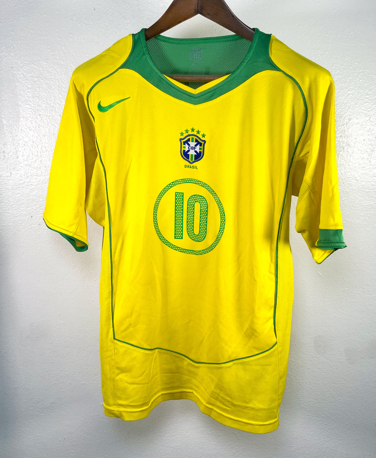 Brazil 2004 Ronaldinho Home Kit (XL)