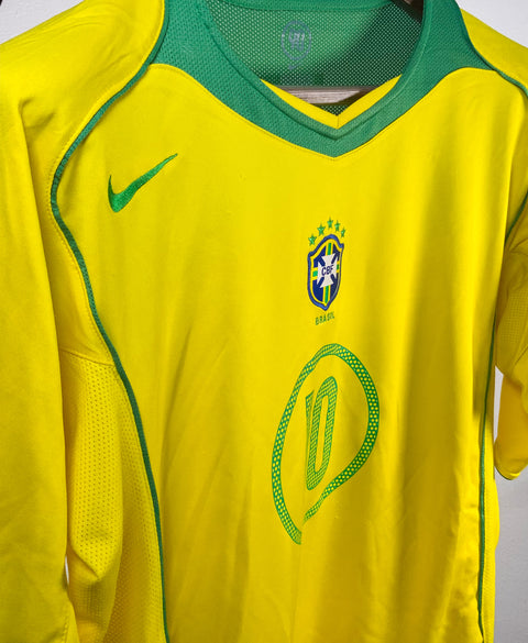 Brazil 2004 Ronaldinho Home Kit (XL)