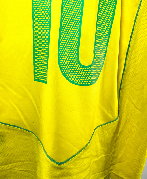 Brazil 2004 Ronaldinho Home Kit (XL)