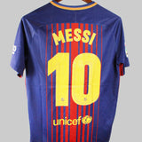 Barcelona 2017-18 Messi Home Kit (M)