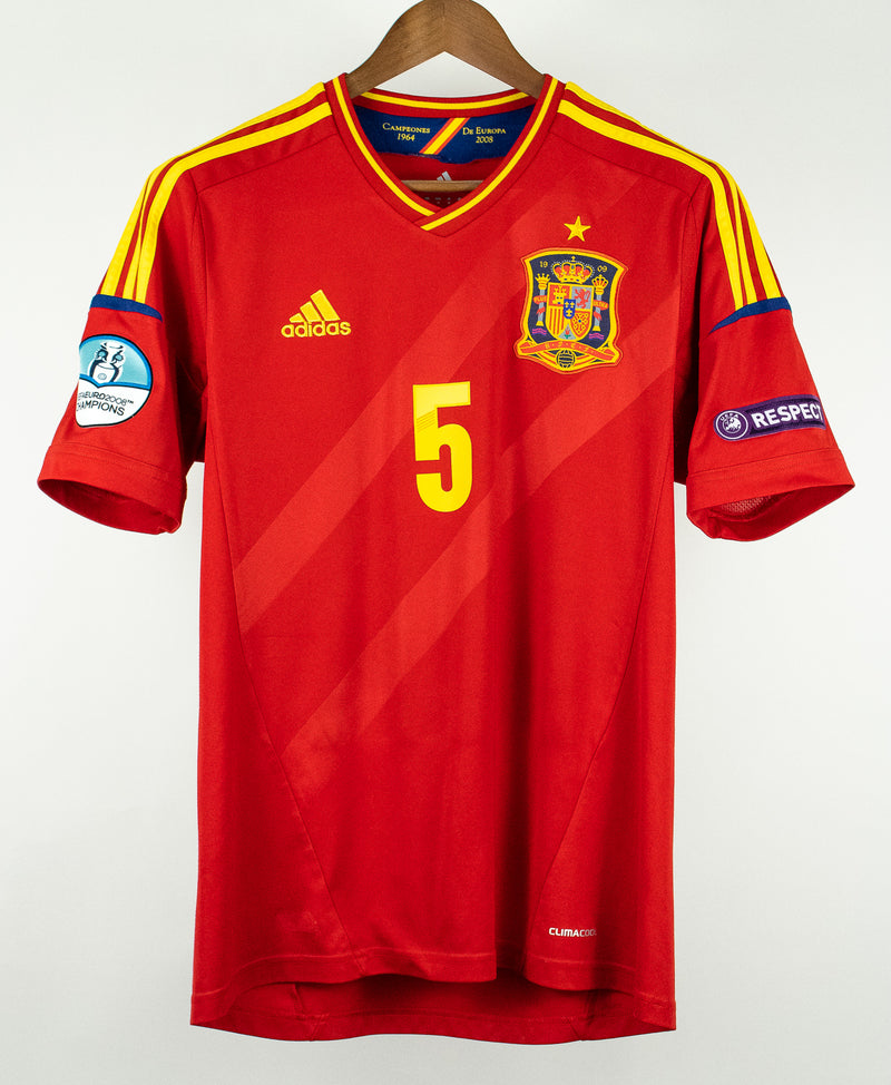 Spain 2012 Puyol Home Kit (M)