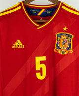 Spain 2012 Puyol Home Kit (M)