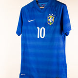 Brazil 2014 Neymar Jr Player Issue Away Kit (L)