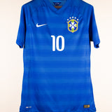 Brazil 2014 Neymar Jr Player Issue Away Kit (L)