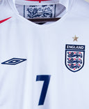 England 2006-07 Beckham Long Sleeve Home Kit (L)