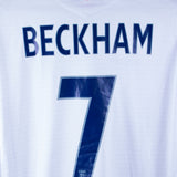 England 2006-07 Beckham Long Sleeve Home Kit (L)