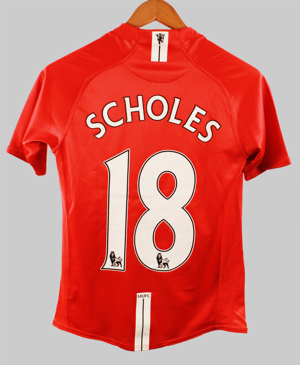 Manchester United 2007-08 Scholes Home Kit (YL)