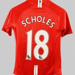 Manchester United 2007-08 Scholes Home Kit (YL)