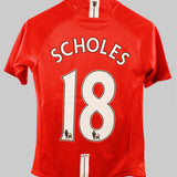 Manchester United 2007-08 Scholes Home Kit (YL)