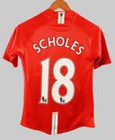 Manchester United 2007-08 Scholes Home Kit (YL)