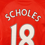 Manchester United 2007-08 Scholes Home Kit (YL)