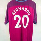 Manchester City 2017-18 Bernardo Away Kit (2XL)