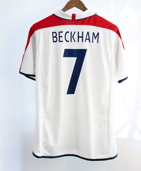 England 2004 Beckham Home Kit (L)