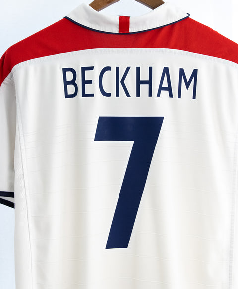 England 2004 Beckham Home Kit (L)