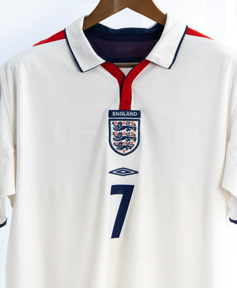 England 2004 Beckham Home Kit (L)