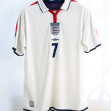 England 2004 Beckham Home Kit (L)