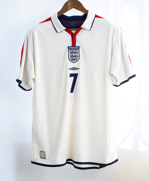 England 2004 Beckham Home Kit (L)