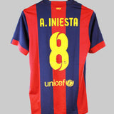 Barcelona 2014-15 Iniesta Home Kit (S)