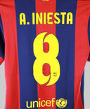 Barcelona 2014-15 Iniesta Home Kit (S)