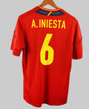 Spain 2012-13 Iniesta Home Kit (L)