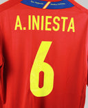 Spain 2012-13 Iniesta Home Kit (L)