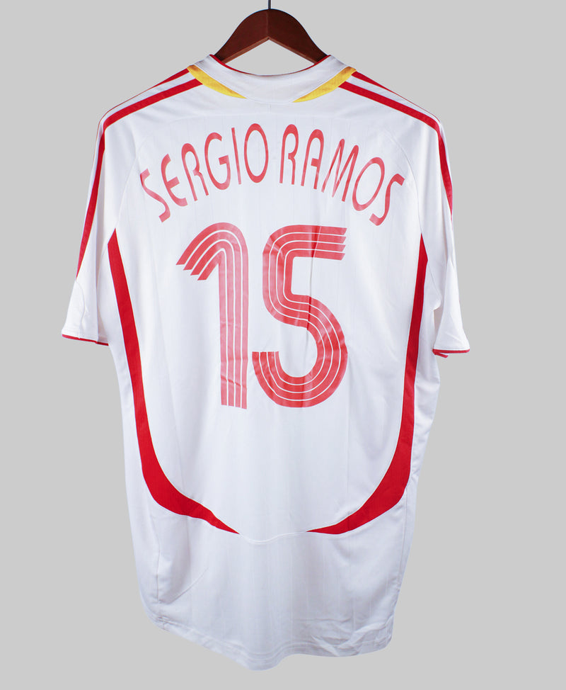 Spain 2006-07 Sergio Ramos Away Kit (L)