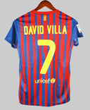 Barcelona 2011-12 David Villa Home Kit (M)