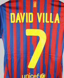 Barcelona 2011-12 David Villa Home Kit (M)