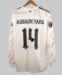 Arsenal 2020-21 Aubameyang Long Sleeve Away Kit (XL)