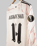 Arsenal 2020-21 Aubameyang Long Sleeve Away Kit (XL)