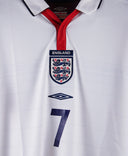 England 2003-04 Beckham Home Kit (L)