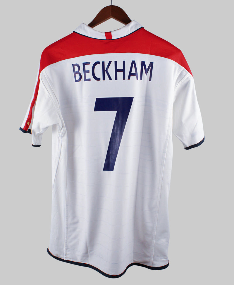 England 2003-04 Beckham Home Kit (L)