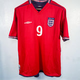 England 2002 Fowler Reversible Away Kit (L)