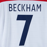 England 2004-05 Beckham Long Sleeve Home Kit (L)